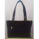 Sac fourre tout noir, motif patchwork