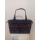 Sac fourre tout matelassé bleu et rouge