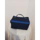Trousse rectangulaire , bleu marine.