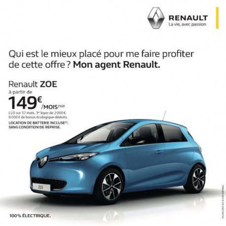 OFFRE Renault ZOE - Du 1er au 31 octobre OFFRE Renault ZOE - Du 1er au 31 octobre