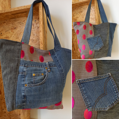 Sac en Jean taille M - Emilie Cloix