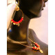 Collier - CREOLES CHICS Rouge corail