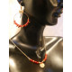 Collier - CREOLES CHICS Rouge translucide