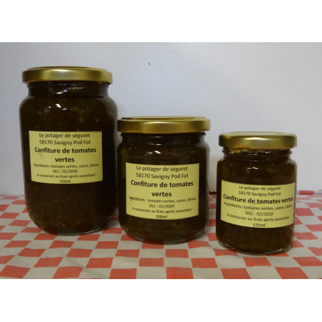 Confitures de tomates vertes Confitures de tomates vertes
