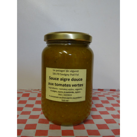 Sauce aigre douce aux tomates vertes (350 ml) Sauce aigre douce aux tomates vertes (350 ml)