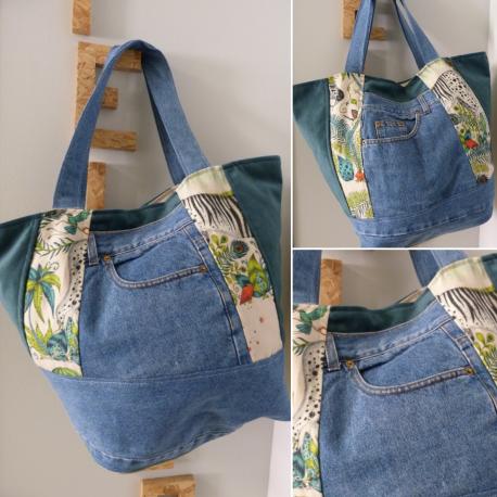 Sac jeans taille L - Emilie Cloix